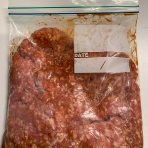 下味冷凍保存★合挽き肉のケチャップ漬け